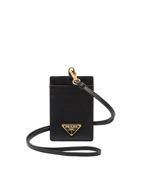 prada badge holder.